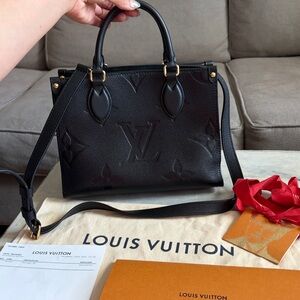 Louis Vuitton Onthego PM Empriente Noir